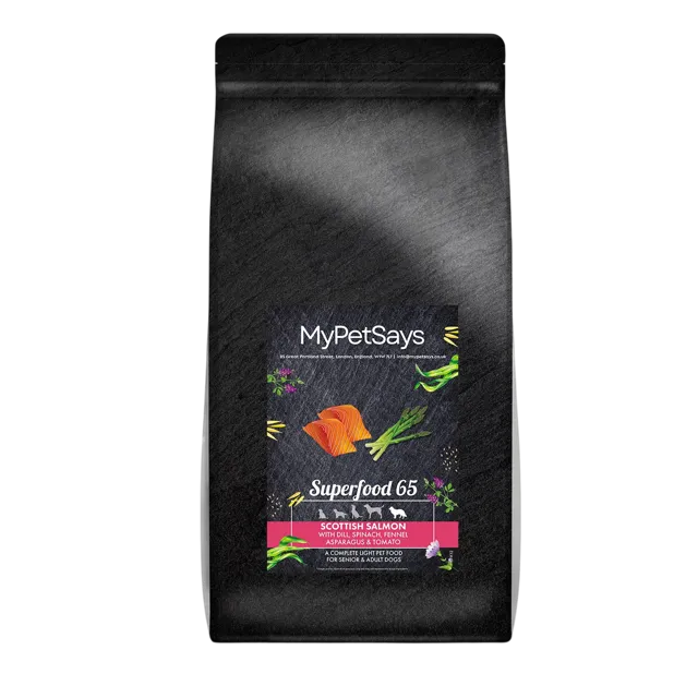 My Pet Says Superfood 65 Senior Light – Scottish Salmon