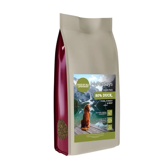 My Pet Says Wilderness 80 – Duck, Pork, Turkey & Angus Beef