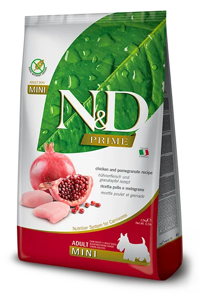 N&D Prime Adult Mini Dry Food – Chicken & Pomegranate