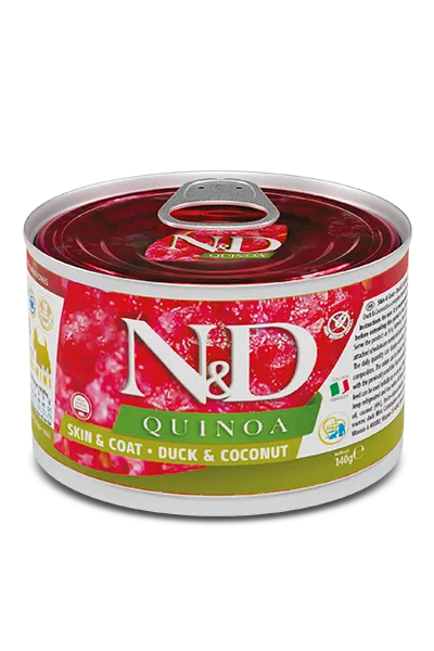 N&D Quinoa Wet Mini – Skin & Coat Duck