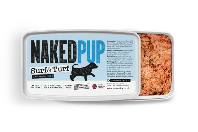Naked Pup – Surf & Turf