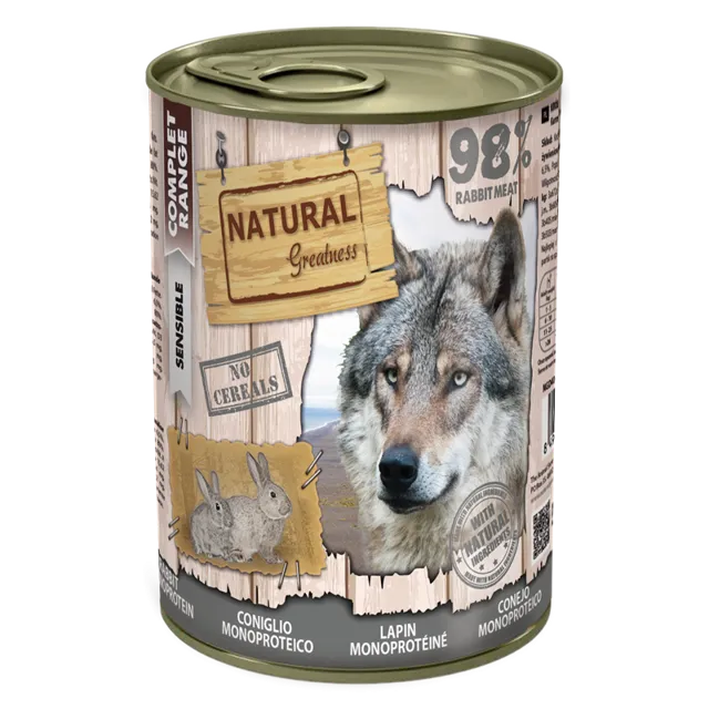 Natural Greatness Monoprotein Complete Wet Adult – Rabbit