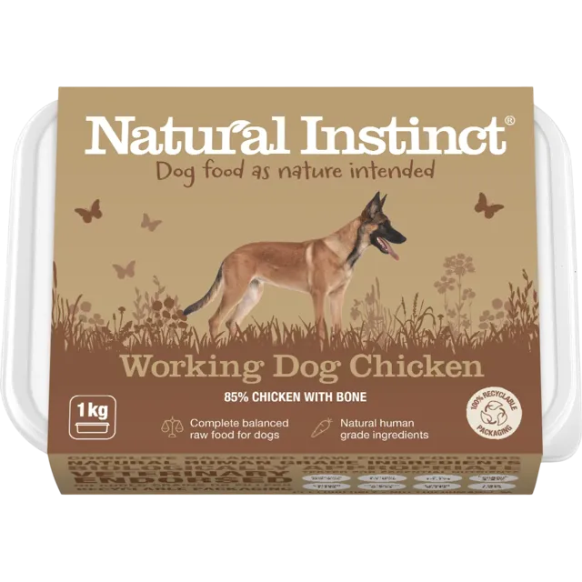 Natural Instinct Natural Working Dog Range – Chicken
