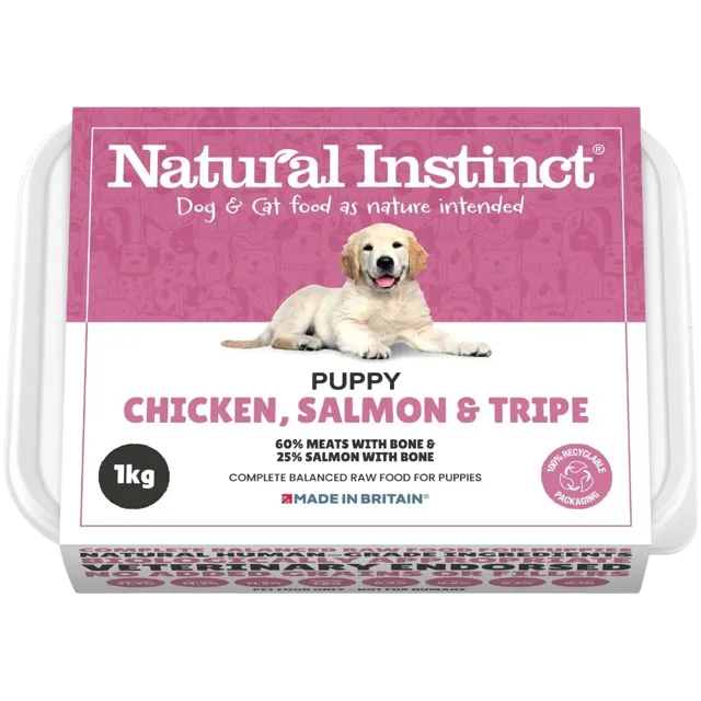 Natural Instinct Puppy – Chicken, Salmon and Tripe