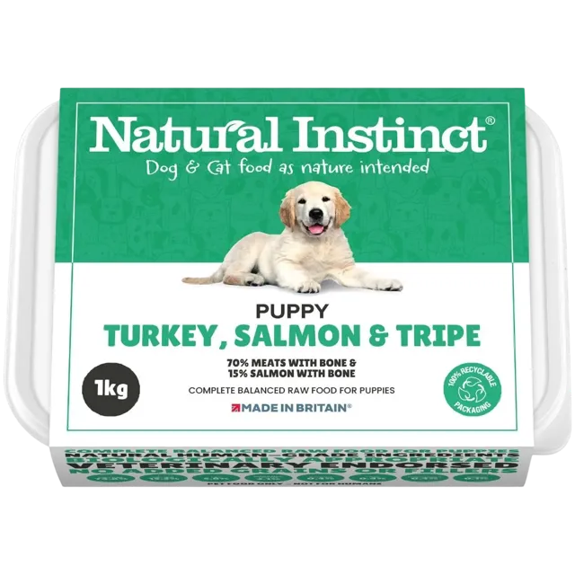 Natural Instinct Puppy – Turkey, Salmon and Tripe
