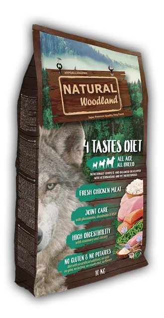 Natural Woodland Dry All Age & Breed – 4 Tastes Diet