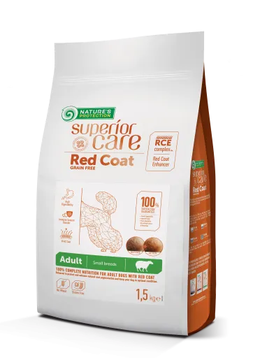 Nature's Protection Superior Care Red Coat Adult Small Breed – With Lamb