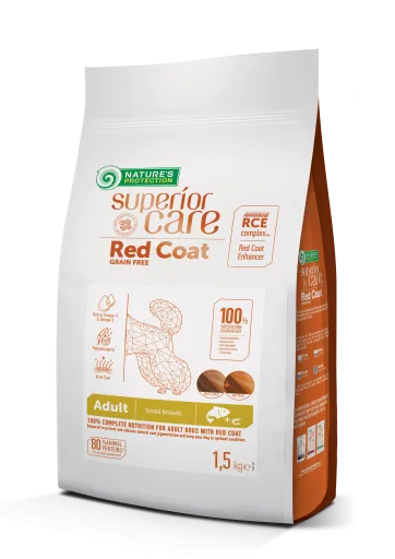 Nature's Protection Superior Care Red Coat Adult Small Breed – With Salmon