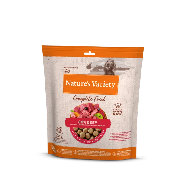 Nature's Variety Complete Freeze Dried Food Adult – 80% Beef