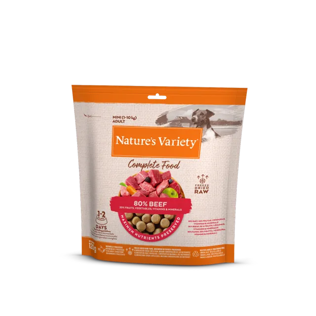 Nature's Variety Complete Freeze Dried Food Adult – 80% Beef (Mini)