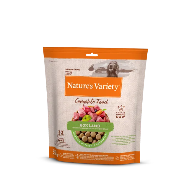 Nature's Variety Complete Freeze Dried Food Adult – 80% Lamb