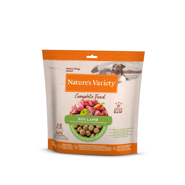 Nature's Variety Complete Freeze Dried Food Adult – 80% Lamb (Mini)