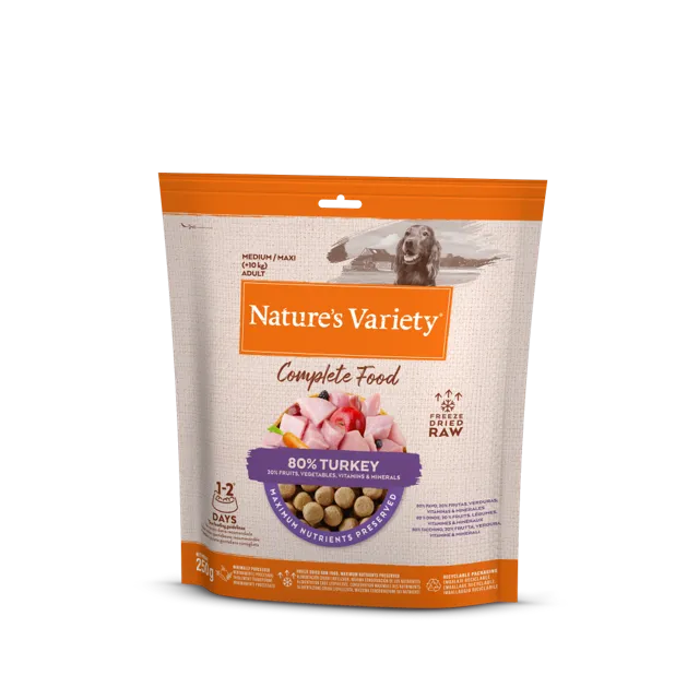 Nature's Variety Complete Freeze Dried Food Adult – 80% Turkey