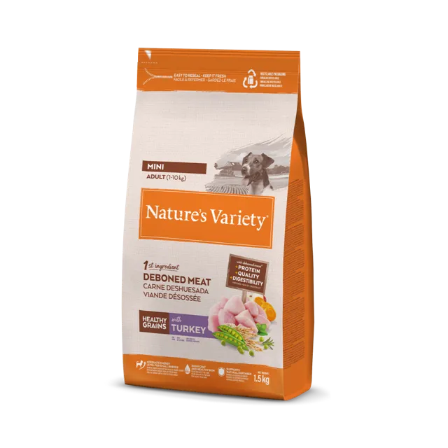 Nature's Variety Healthy Grains Adult Mini – Turkey