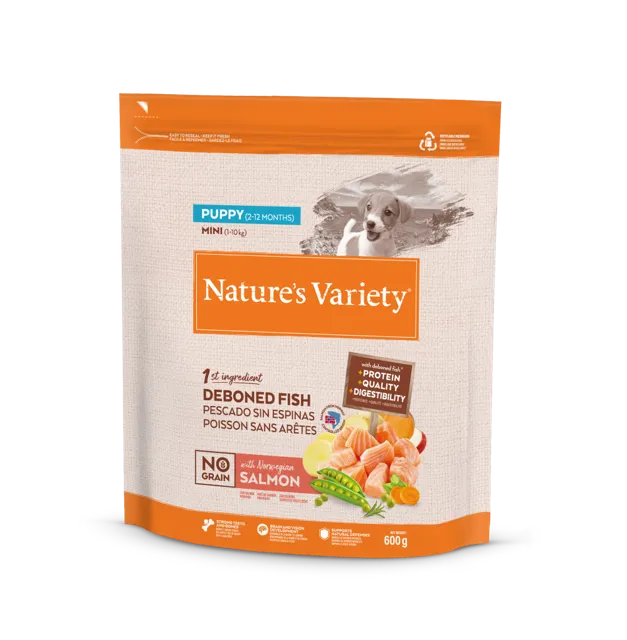 Nature's Variety No Grain Puppy Mini – Norwegian Salmon