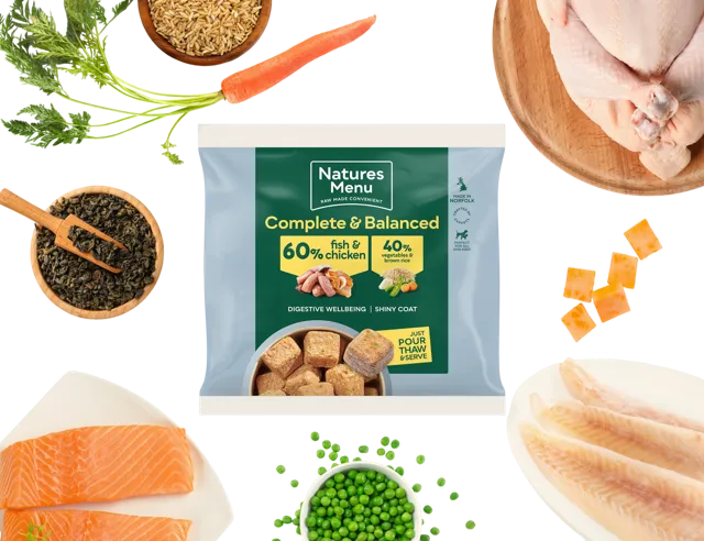 Natures Menu Complete & Balanced 60/40 Nuggets – Fish & Chicken