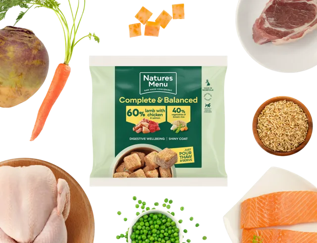 Natures Menu Complete & Balanced 60/40 Nuggets – Lamb with Chicken & Salmon