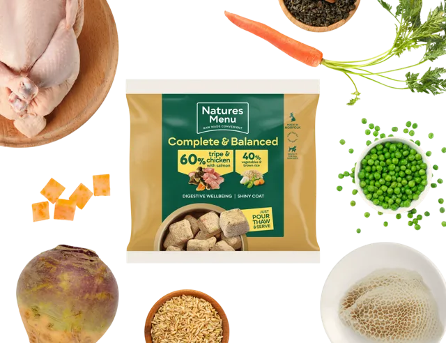 Natures Menu Complete & Balanced 60/40 Nuggets – Tripe & Chicken with Salmon