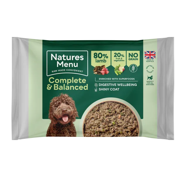 Natures Menu Complete & Balanced 80/20 Minced Block – Lamb