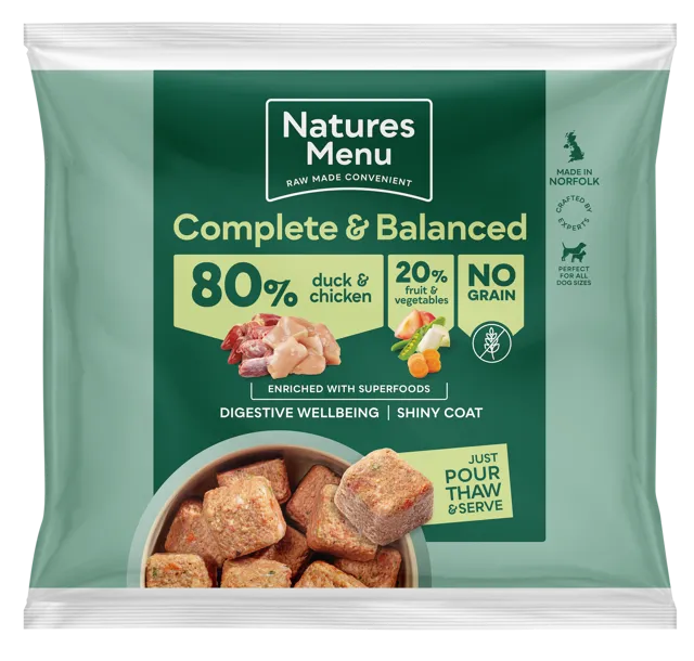Natures Menu Complete & Balanced 80/20 Nuggets – Duck & Chicken