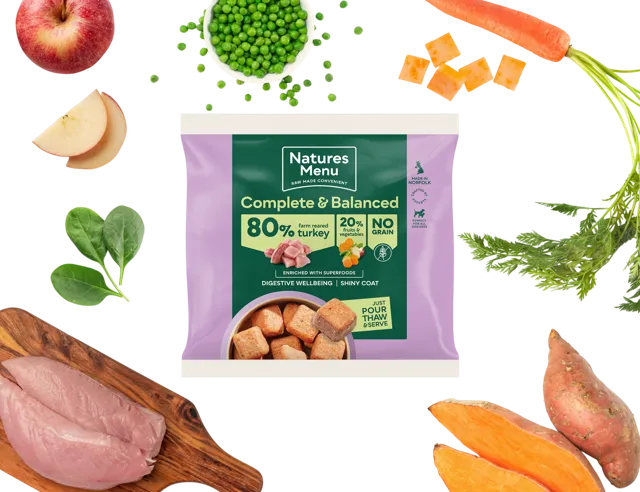Natures Menu Complete & Balanced 80/20 Nuggets – Farm Reared Turkey