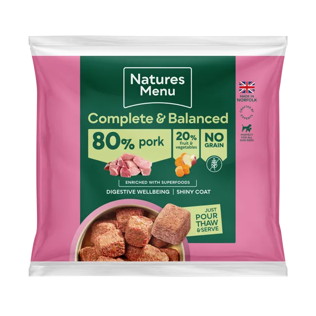 Natures Menu Complete & Balanced 80/20 Nuggets – Pork
