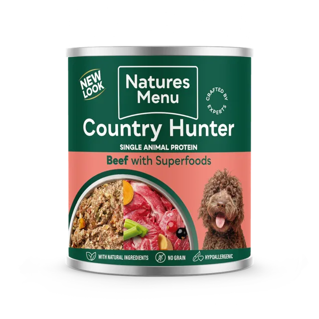 Natures Menu Country Hunter Cans – Beef with Superfoods