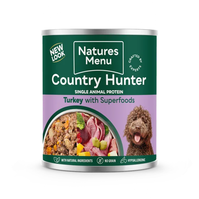 Natures Menu Country Hunter Cans – Turkey with Superfoods