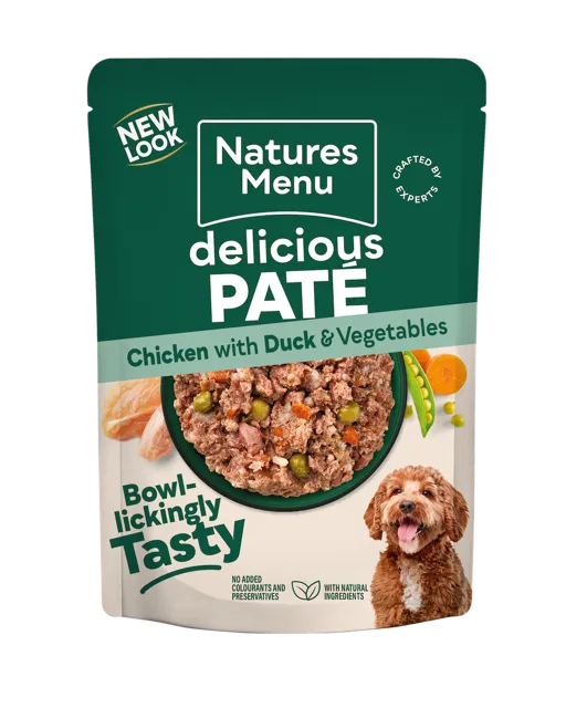 Natures Menu Delicious Pate Pouches – Chicken with Duck and Vegetables