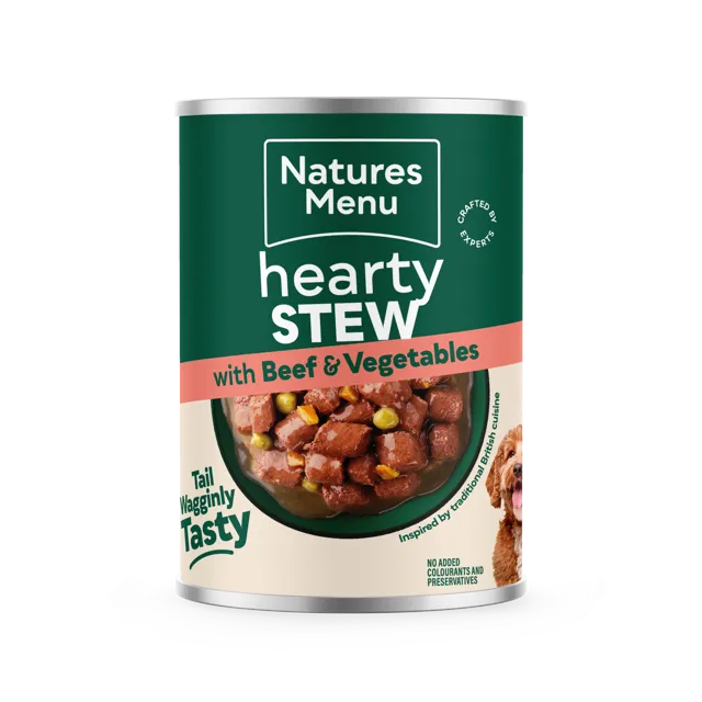 Natures Menu Hearty Stew Cans – With Beef & Vegetables