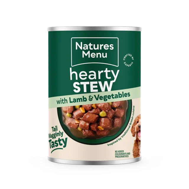 Natures Menu Hearty Stew Cans – With Lamb & Vegetables