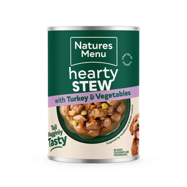 Natures Menu Hearty Stew Cans – With Turkey & Vegetables