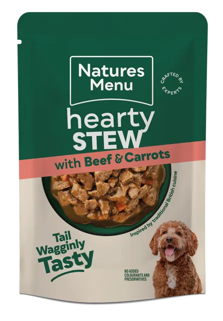 Natures Menu Hearty Stew Pouches – With Beef & Carrots