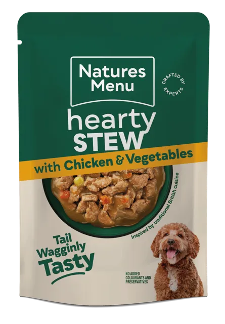 Natures Menu Hearty Stew Pouches – With Chicken & Vegetables