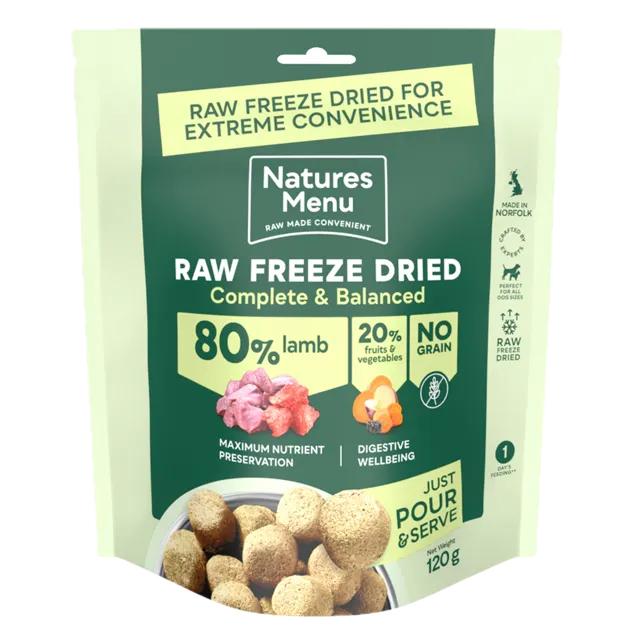 Natures Menu Raw Freeze-Dried – Lamb