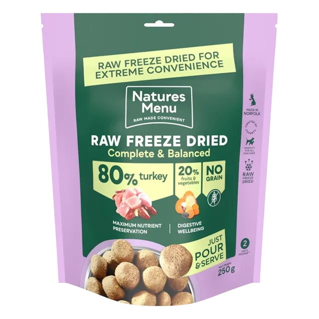 Natures Menu Raw Freeze-Dried – Turkey