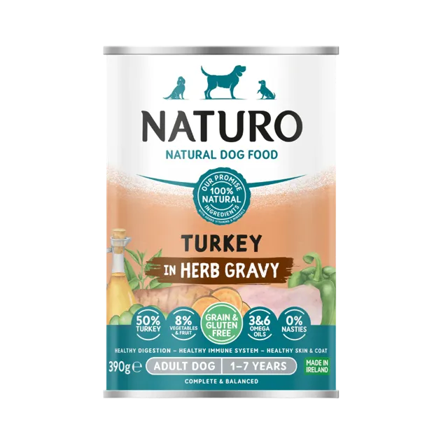 Naturo Adult Grain & Gluten Free Cans – Turkey
