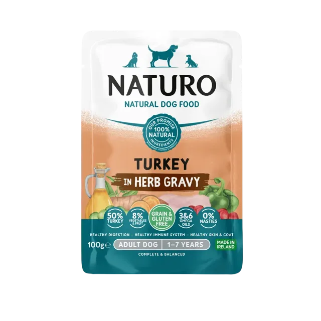 Naturo Adult Grain & Gluten Free Pouches – Turkey