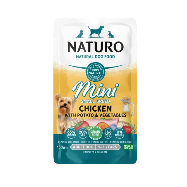 Naturo Adult Mini Dog Grain Free Pouches – —