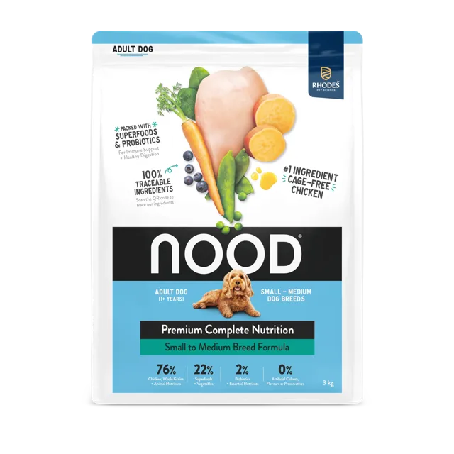 Nood Dry Small to Medium Breed – Cage-Free Chicken