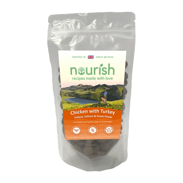 Nourish 80/20 Grain Free – Chicken With Turkey, Pollock, Salmon & Sweet Potato