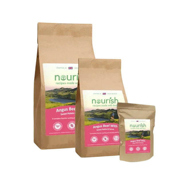 Nourish Grain Free Adult – Angus Beef With Sweet Potato & Carrot