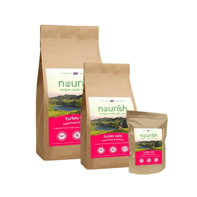 Nourish Grain Free Adult Large Breed – Turkey With Sweet Potato & Cranberry