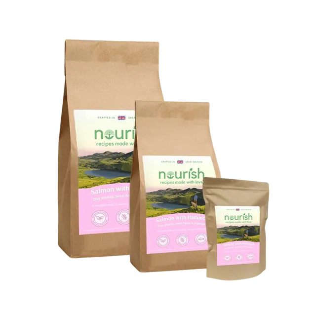 Nourish Grain Free Puppy – Salmon With Haddock, Blue Whiting, Sweet Potato & Asparagus