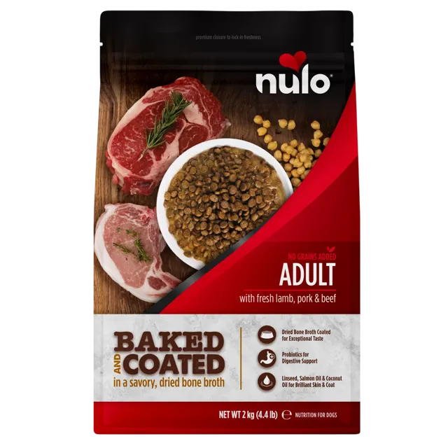 Nulo Baked & Coated Adult – Beef, Pork & Lamb