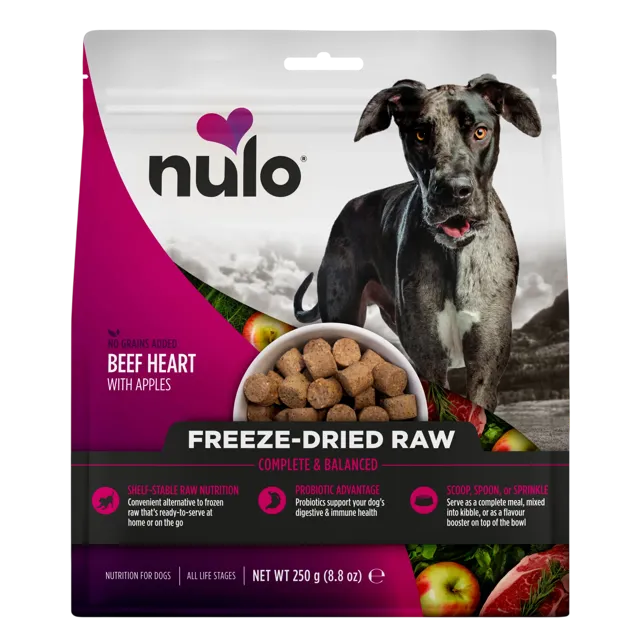 Nulo Freeze-Dried Raw – Beef Heart with Apples