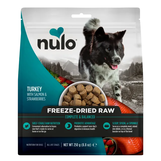 Nulo Freeze-Dried Raw – Turkey with Salmon & Strawberries