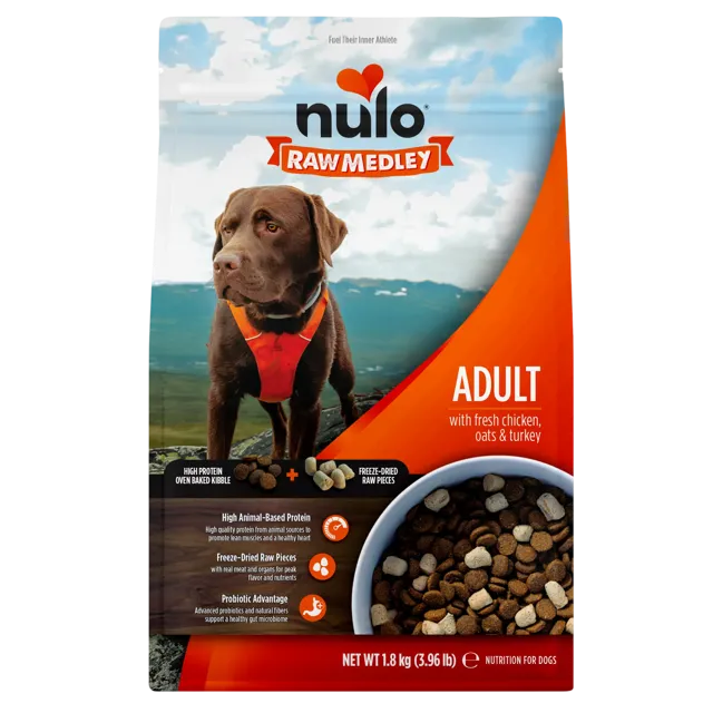 Nulo Raw Medley Adult – Chicken, Oats & Turkey