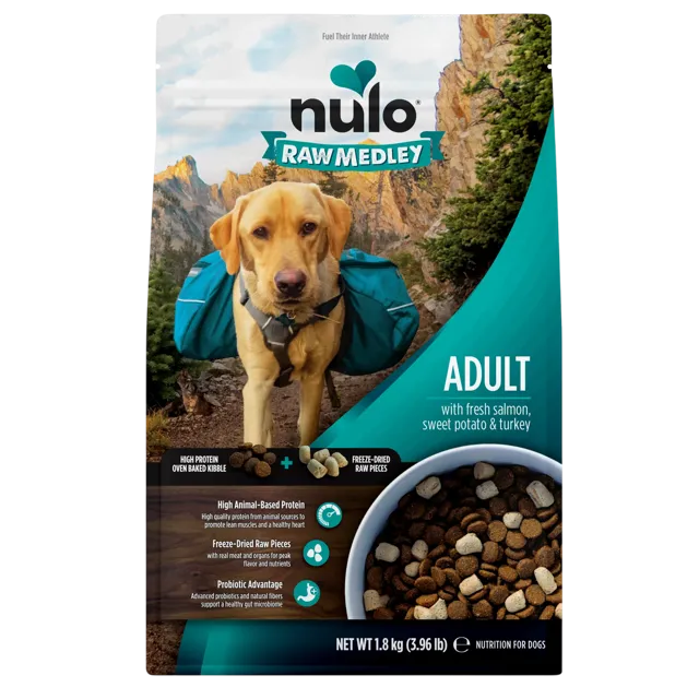 Nulo Raw Medley Adult – Salmon, Sweet Potato & Turkey