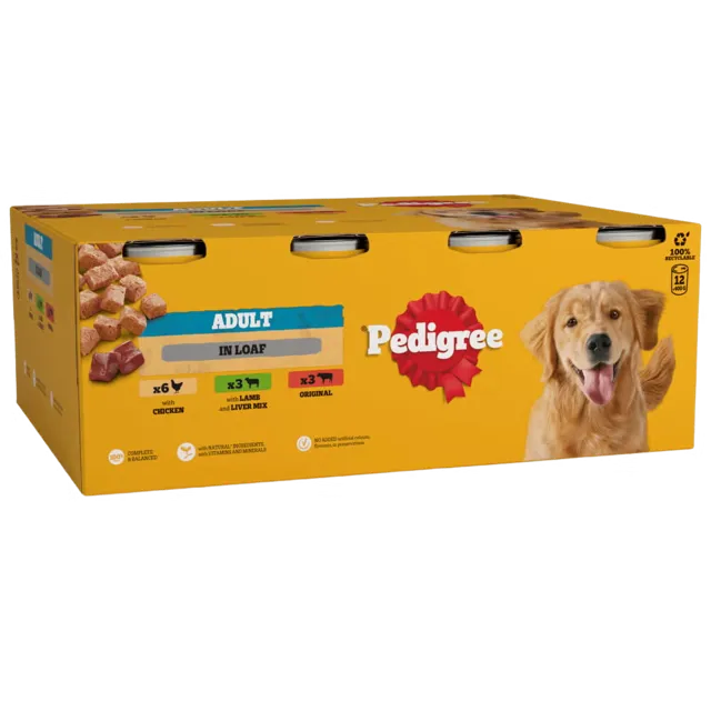 Pedigree in Loaf Tins – Mixed Selection 12 x 400g